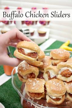 
                    
                        Make-ahead Buffalo chicken sliders are the perfect food for feeding a hungry crowd at your next football party or tailgating event!
                    
                