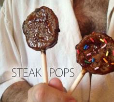 
                    
                        Steak Pops Are Made for Those Who Don't Have a Sweet Tooth #desserts trendhunter.com
                    
                
