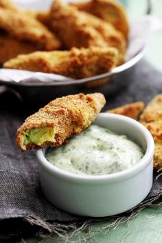 
                    
                        Crispy oven-baked Avocado Fries with a 2-minute cilantro lime dipping sauce!
                    
                