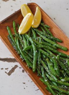 
                    
                        These Roasted Lemon Garlic Green Beans are the best green beans you will ever eat!
                    
                
