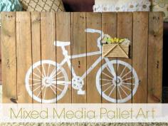 DIY Mixed Media Pallet Art