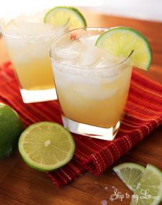 
                    
                        These are THE best margaritas! Everyone loves this cocktail recipe. The perfect balance between sweet and tangy with no fake tasting mixer. #recipe #margarita #cocktail skiptomylou.org
                    
                