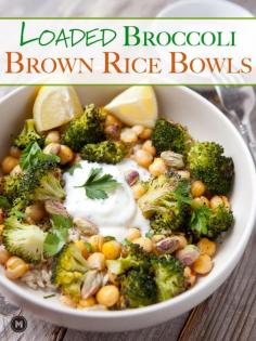 
                    
                        LOADED BROCCOLI RICE BOWLS
                    
                