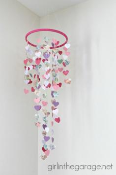 5 DIY Projects for the Nursery: Raining Love Mobile