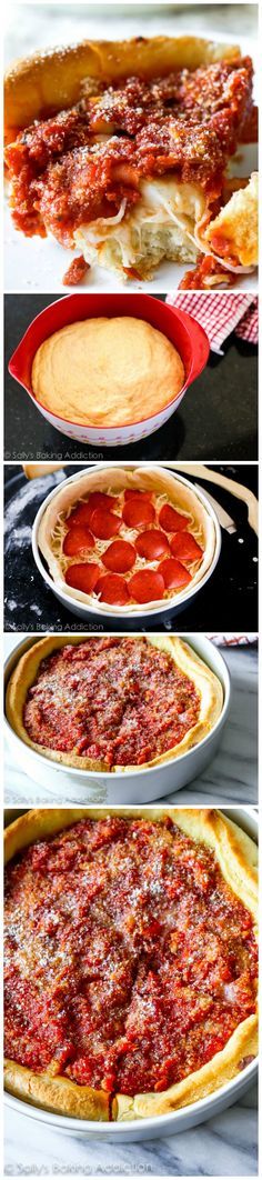 
                    
                        Here’s how to make authentic-tasting Chicago deep dish pizza. Complete with the buttery crust, slightly sweet tomato sauce, and a thick layer of cheese.
                    
                
