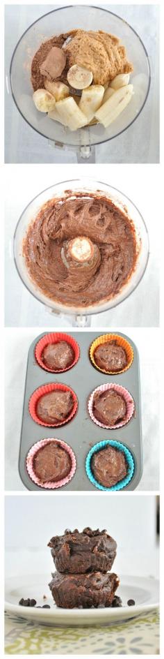 flourless chocolate muffins, healthy chocolate muffins, gluten free chocolate muffins, vegan chocolate muffins, flourless muffin recipes, chocolate muffins