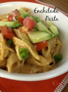 Chicken Enchilada Pasta | NumsTheWord