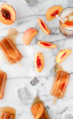 
                    
                        Sweet tea and peach popsicles
                    
                
