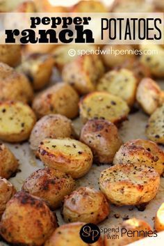 
                    
                        Pepper Ranch Potatoes!  Easy, delicious side dish! #ranch #potatoes
                    
                