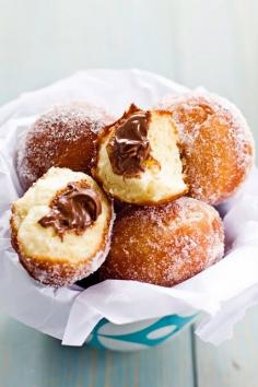 Nutella Doughnut holes #sweets