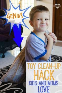 
                    
                        Does cleaning up toys stress you out? This GENIUS toy clean-up hack will save you tons of time and stress. Finally a cleaning hack that kids AND moms love! www.pintsizedtrea...
                    
                