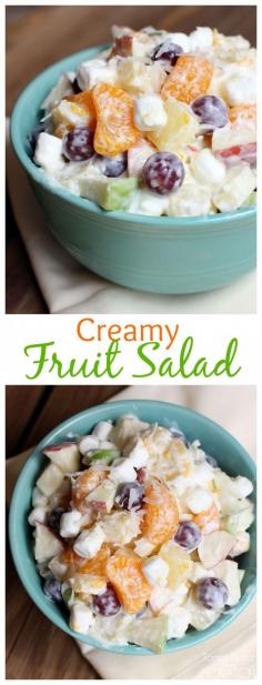 
                    
                        Made with all of my favorite fruits, Greek Yogurt, marshmallows and coconut! This Salad is to DIE for! Perfect for Thanksgiving!
                    
                