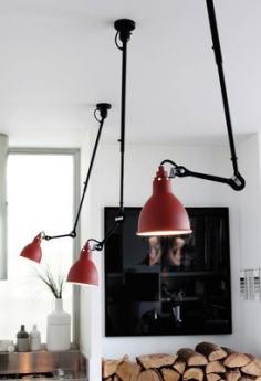 
                    
                        N°302 Pendant - Ceiling lamp with telescopic arm Mat black by DCW éditions - Lampes Gras
                    
                
