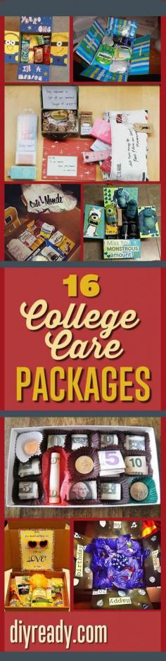 
                    
                        16 Cool College Care Package DIY Ideas | Give these crafty DIY care packages a try for gifts >> diyready.com/... #DIYReady #diycrafts
                    
                