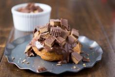 
                    
                        These Peanut Butter Cup Donuts Mix Sweet and Savory Flavors #nutella trendhunter.com
                    
                