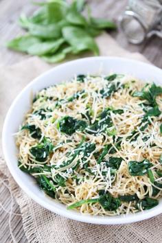 
                    
                        5-Ingredient Spinach Parmesan Pasta
                    
                