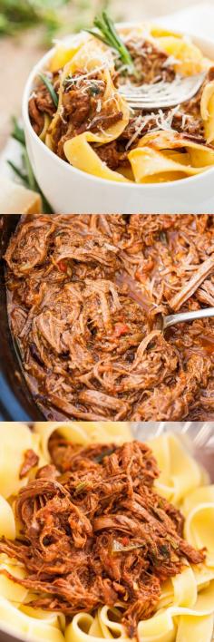 
                    
                        Crock Pot Rustic Italian Beef Ragu with Pappardelle
                    
                