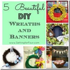 
                    
                        5 DIY Wreath and Banner Ideas from Setting for Four
                    
                