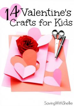 
                    
                        14 Easy Valentine’s Day Crafts for Kids. You’ll love making these fun projects with the little ones. Spread some love this Valentine’s Day. #Valentine
                    
                