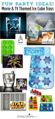 
                    
                        Movie and TV Themed Ice Cube & Candy Mold Trays. So many great Party Ideas for drinks, candy and more! LivingLocurto.com
                    
                