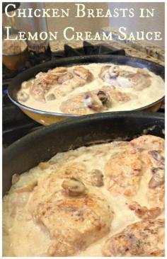 
                    
                        CHICKEN BREASTS IN LEMON CREAM SAUCE- "This is over the top marvelous - The sauce is simply divine! DH thought the sauce would be too rich and heavy - it is just the opposite, light and refreshing. This is sure to be a regular on our menu." | SweetLittleBluebi...
                    
                