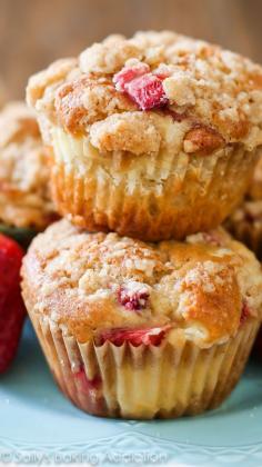 
                    
                        Strawberry Cheesecake Muffins-- like eating strawberries 'n cream cupcakes for breakfast!!
                    
                