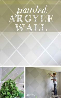 Argyle Painted Wall