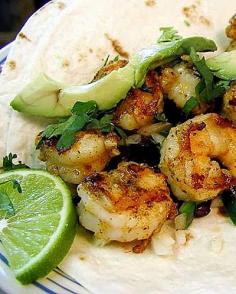 Shrimp Tacos with Lime and Avocado. Modify as needed - shrimp tacos are one of my fav things to make on weight watchers!! Like, Comment, Repin !!!