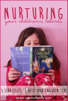 Nurturing your children's talents. Advice on stepping back and letting your kids discover what they are best at!