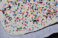 
                    
                        The Cake Batter Chocolate Bark is Deliciously Colorful & Simple to Make #desserts trendhunter.com
                    
                