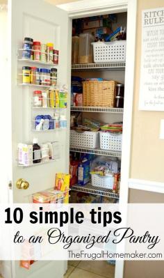 
                    
                        10 simple tips to an Organized Pantry
                    
                