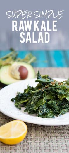 
                    
                        Super Simple Raw Kale Salad
                    
                