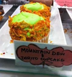 
                    
                        These Mountain Dew and Doritos Cupcakes Will Derail Your Diet #food trendhunter.com
                    
                