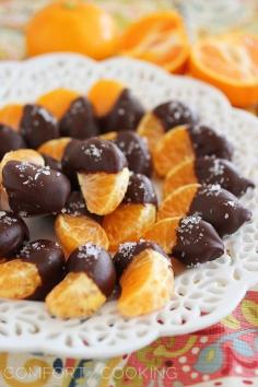 
                    
                        The Comfort of Cooking » Chocolate Dipped Clementines with Sea Salt
                    
                
