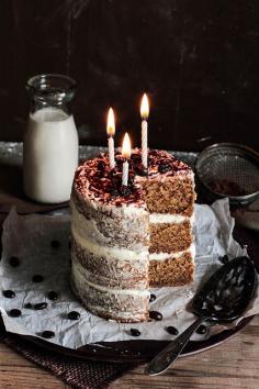 White chocolate espresso cake. #Chocolate #Cake