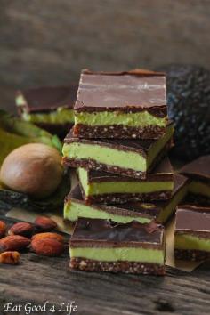 Raw Avocado Mint Bars