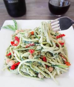 
                    
                        Zucchini Pasta with Avocado Pesto - Made this for dinner and it is one of the most delicious meals of my life.
                    
                
