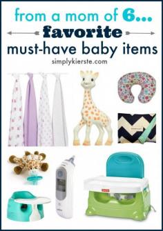 
                    
                        A mom of six shares her favorite, tried-and-true, must-have baby items---basics that help make the every day a little bit easier and more manageable.
                    
                