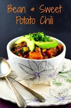 
                    
                        3 bean sweet potato chili - Get ready for the big Game!  Perfect for Super Bowl Sunday!
                    
                