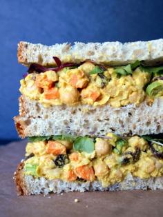 
                    
                        THE SIMPLE VEGANISTA: Curried Chickpea Salad Sandwich (I could eat this with no bread!)
                    
                