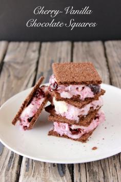 
                    
                        Cherry-Vanilla Chocolate Squares
                    
                