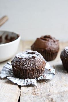 
                    
                        double chocolate cupcakes with buttercream frosting
                    
                