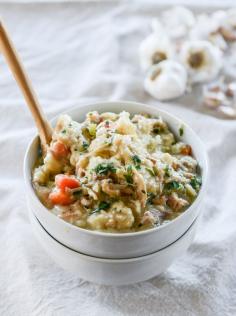 
                    
                        creamy chicken and buttermilk dumplings
                    
                