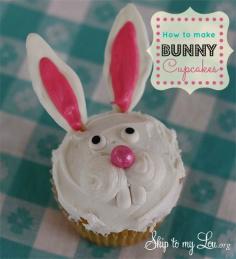 How to make adorable bunny cupcakes!