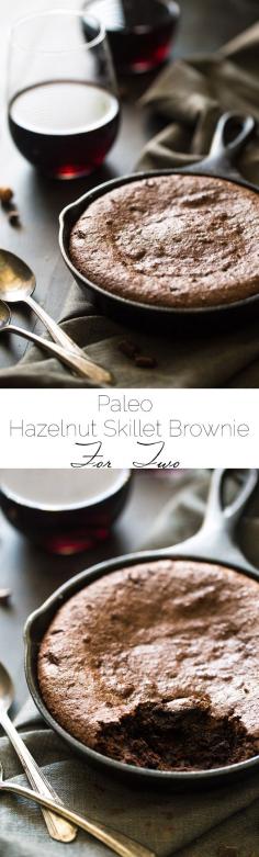 
                    
                        Hazelnut Paleo Brownies for Two - Ultra rich and fudgy you would never know these are gluten free and healthy! So easy and ready in under 30 mins! | Foodfaithfitness.com | Taylor | Food Faith Fitness
                    
                