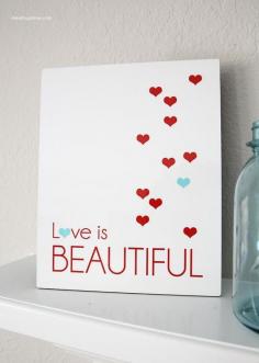 
                    
                        Love is beautiful art print on I Heart Nap Time
                    
                