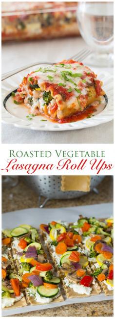 
                    
                        Roasted Vegetable Lasagna Roll Ups - these are ALWAYS a hit! One of the best lasagnas I've ever had!
                    
                