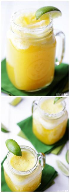 Fresh Pineapple #Margaritas Cocktail Recipe.