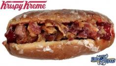 
                    
                        The Krispy Kreme Donut Hot Dog Blends Sweet and Savory Unexpectedly #snacks trendhunter.com
                    
                