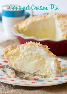 
                    
                        Perfect Coconut Cream Pie | ASpicyPerspective... #pie #recipe #coconut
                    
                